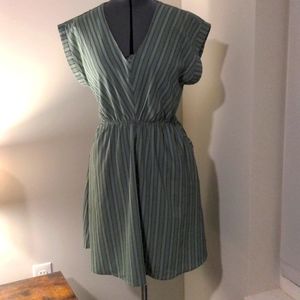 Monteau Los Angeles Striped Midi Dress